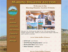 Tablet Screenshot of marsingdisasterauction.org